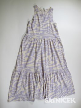 Smetanovo fialkové  šaty  