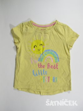 Žluté triko pro holky 