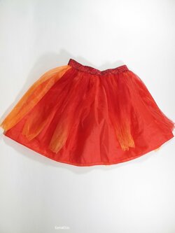 Sukně pro holky na karneval červeno oranžová secondhand