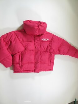 Zimní růžová bunda pro holky crop secondhand Zimní růžová bunda pro holky crop secondhand