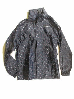 Šustáková bunda pro holky s puntíkem secondhand Šustáková bunda pro holky s puntíkem secondhand