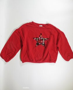 Mikina čerená pro holky crop secondhand Mikina čerená pro holky crop secondhand