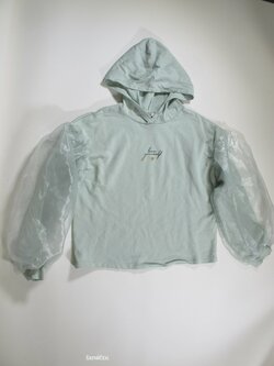 Mikina pro holky zelenkavá secondhand Mikina pro holky zelenkavá secondhand