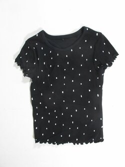 Triko pro holky bílo černé secondhand Triko pro holky bílo černé secondhand