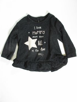 Triko dl.rukáv pro holky šedé secondhand Triko dl.rukáv pro holky šedé secondhand