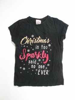 Triko černé s nápisem pro holky secondhand Triko černé s nápisem pro holky secondhand