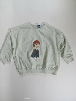 Mikina pro holky sv zelenkavá secondhand Mikina pro holky sv zelenkavá secondhand