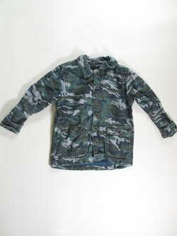 Džínová košile -bunda pro kluky maskáčová secondhand Džínová košile -bunda pro kluky maskáčová secondhand