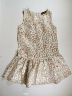 Šaty pro holky smetanovo růžovo zlaté  secondhand