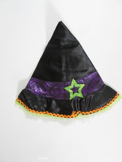 Klobouk na karneval černo fialovo oranžový secondhand Klobouk na karneval černo fialovo oranžový secondhand