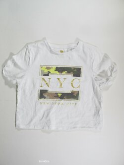 Triko pro holky bílé crop secondhand Triko pro holky bílé crop secondhand