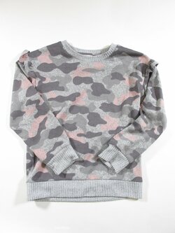 Maskovaný svetr  pro holky slabší second hand 