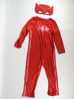 Kostým na karneval červený +maska na obličej secondhands Kostým na karneval červený +maska na obličej secondhands