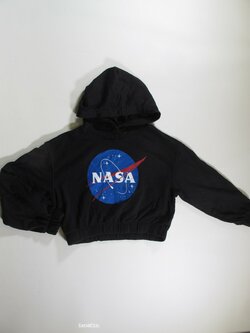 Mikina pro holky černá crop secondhand Mikina pro holky černá crop secondhand