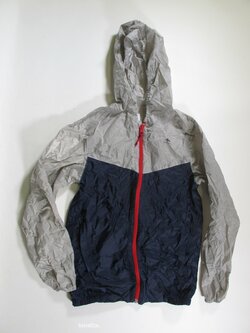 Modro šedá bunda šustáková pro kluky secondhand Modro šedá bunda šustáková pro kluky secondhand