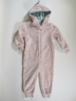 Fleesový overal pro holky růžový secondhand Fleesový overal pro holky růžový secondhand