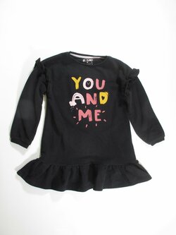 Mikinové šaty dl rukáv černé secondhand Mikinové šaty dl rukáv černé secondhand