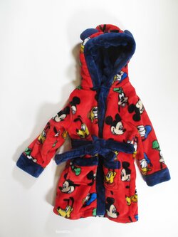 Červený obrázkový župan pro kluky secondhand Červený obrázkový župan pro kluky secondhand