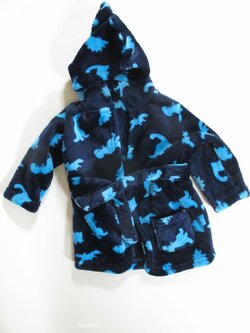 Modrý župan s obrázky pro kluky secondhand Modrý župan s obrázky pro kluky secondhand