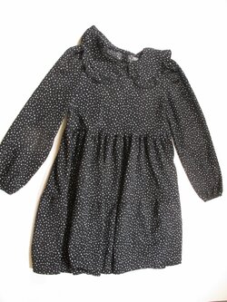 Šaty dl rukáv bílo černé secondhnad Šaty dl rukáv bílo černé secondhnad