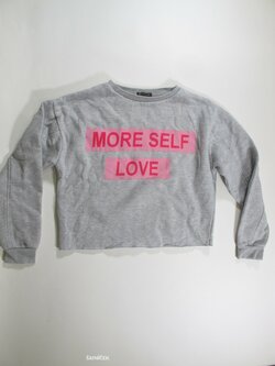 Mikina crop pro holky šedá secondhand Mikina crop pro holky šedá secondhand