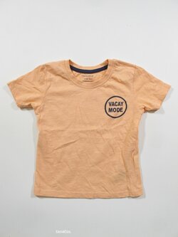 Meruňkové triko s nápisem secondhnad Meruňkové triko s nápisem secondhnad