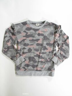 Slabší maskáčový svetr dívčí secondhand Slabší maskáčový svetr dívčí secondhand