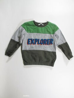 Mikina šedo zelená pro kluky secondhand Mikina šedo zelená pro kluky secondhand