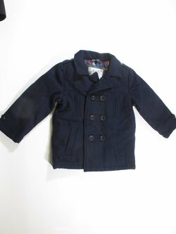 Kabát floušový modrý pro kluky secondahnd Kabát floušový modrý pro kluky secondahnd