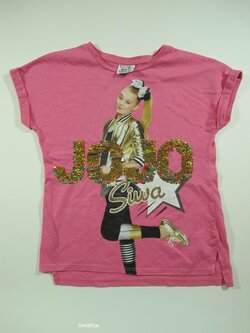 Růžové triko s potiskem secondhand Růžové triko s potiskem secondhand