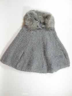 Svetýrkové pončo šedé pro holky secondhand Svetýrkové pončo šedé pro holky secondhand