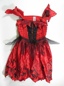 Šaty na karneval pro holky červené secondhand Šaty na karneval pro holky červené secondhand