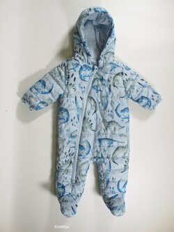 Zimní kombninéza pro kluky s dinosaury secondhand Zimní kombninéza pro kluky s dinosaury secondhand
