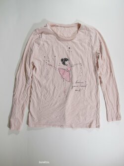 Triko dl.rukáv pro holky růžové pyžamové secondhand Triko dl.rukáv pro holky růžové pyžamové secondhand