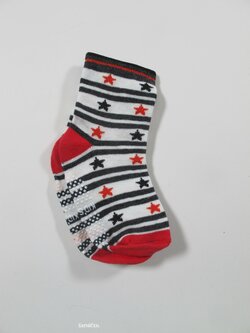 Ponožky pro kluky černo bílo červené nové Ponožky pro kluky černo bílo červené nové