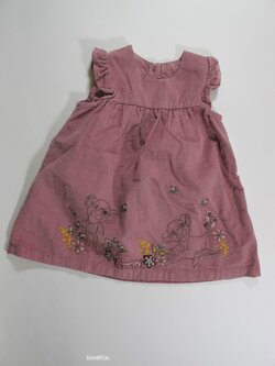 Manžestrové šaty růžové secondhand