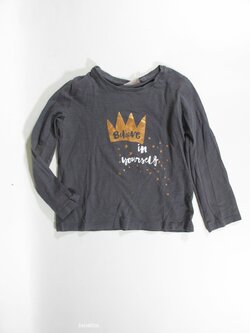 Triko dl.rukáv pro holky šedé secondhnad Triko dl.rukáv pro holky šedé secondhnad