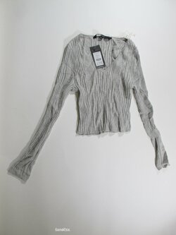 Svetrík šedý crop outlet Svetrík šedý crop outlet