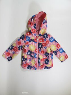 Růžová kytkovaná bunda pro holky secondahnd Růžová kytkovaná bunda pro holky secondahnd