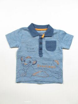 Modré triko s límečkem secondhand Modré triko s límečkem secondhand