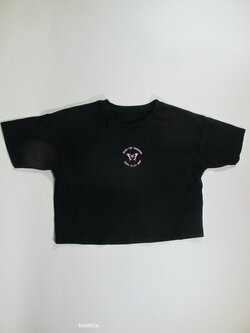 Triko  černé pro holky, crop secondhand