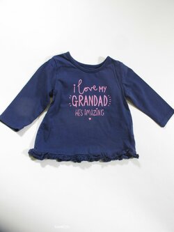 Triko dl.rukáv pro holky modré secondhand Triko dl.rukáv pro holky modré secondhand