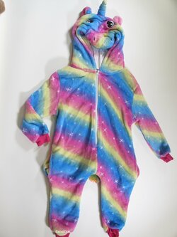 Fleesový barevný overel jednorožec secondhand Fleesový barevný overel jednorožec secondhand