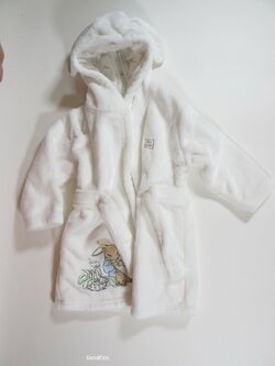 Bílý župan s králíčky secondhand Bílý župan s králíčky secondhand