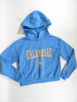 Mikina modrá pro holky crop secondhand Mikina modrá pro holky crop secondhand