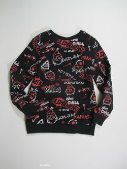 Obrázková černá mikina pro kluky secondhand