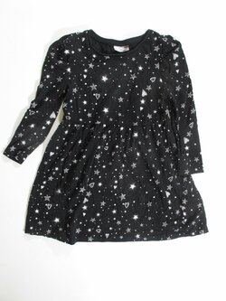 Tunika -šaty dl rukáv pro holky se srdíčky secondhand Tunika -šaty dl rukáv pro holky se srdíčky secondhand