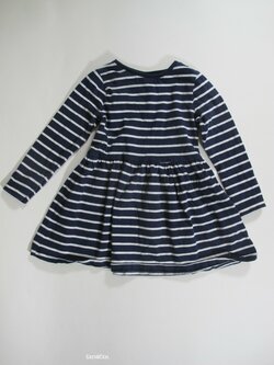 Šaty dl rukáv s pruhem modro bílé secondhand Šaty dl rukáv s pruhem modro bílé secondhand
