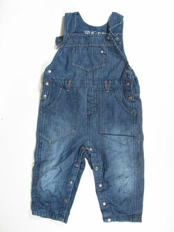 Džínové modré kalhoty overal secondhand Džínové modré kalhoty overal secondhand