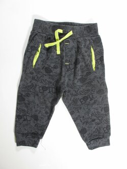 Tepláky pro kluky šedé s obrázky secondhand Tepláky pro kluky šedé s obrázky secondhand